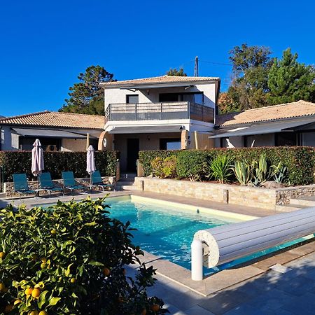 Cote Et Mer - Appartement Haut Standing Dans Villa Avec Piscine Et Vue Mer Taglio-Isolaccio Екстериор снимка