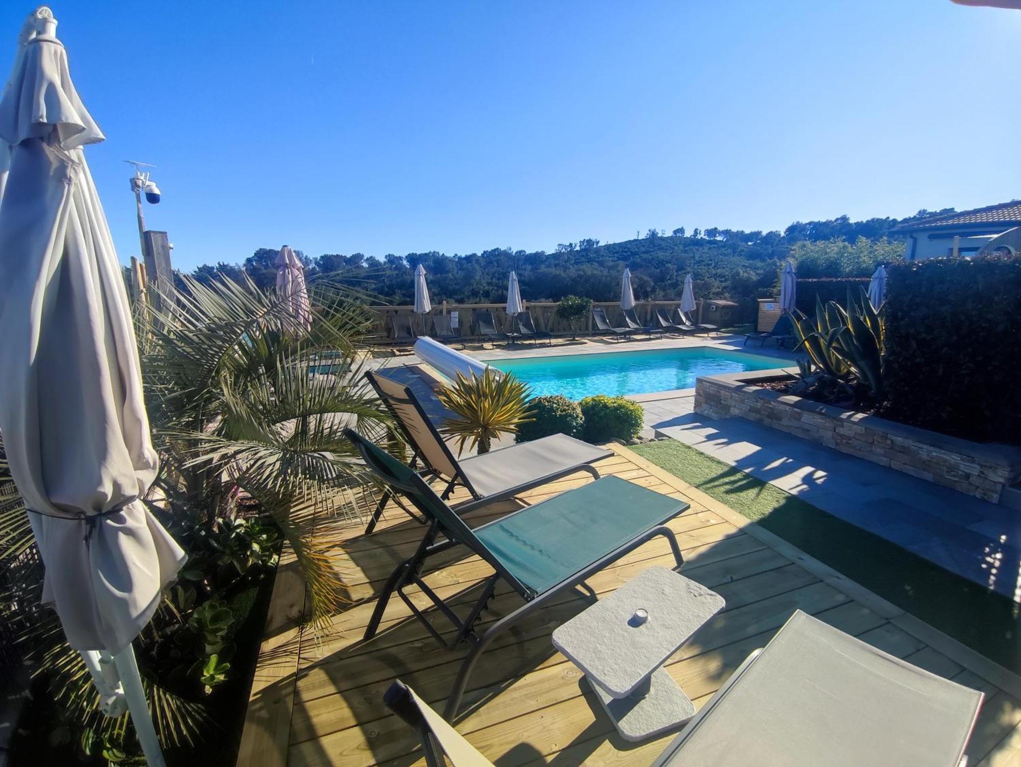Cote Et Mer - Appartement Haut Standing Dans Villa Avec Piscine Et Vue Mer Taglio-Isolaccio Екстериор снимка